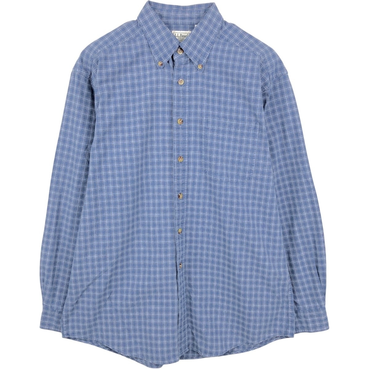 古着 90~00年代 エルエルビーン L.L.Bean 半袖 ボタンダウン チェックシャツ メンズM相当/eaa659904