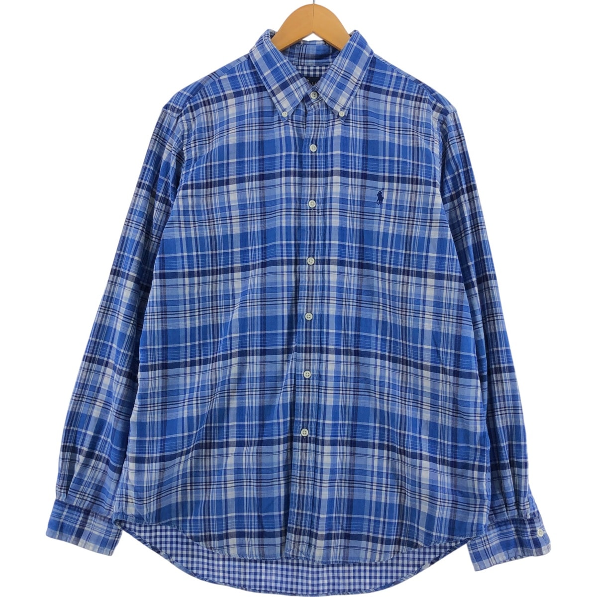 古着 ラルフローレン Ralph Lauren 長袖 ボタンダウンチェックシャツ メンズL相当/eaa523735