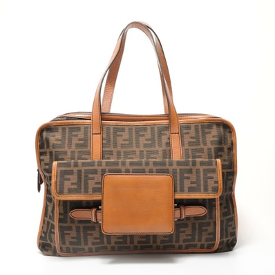 フェンディ FENDI ズッカ キャンバス トートバッグ【中古】