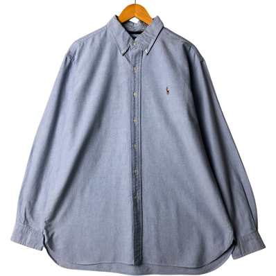 古着 ラルフローレン Ralph Lauren CLASSIC FIT クラシックフィット 長袖 ボタンダウンシャツ メンズXL相当/eaa567984