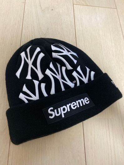 Supreme / New York Yankees / New Era Box Logo Beanie "Black"