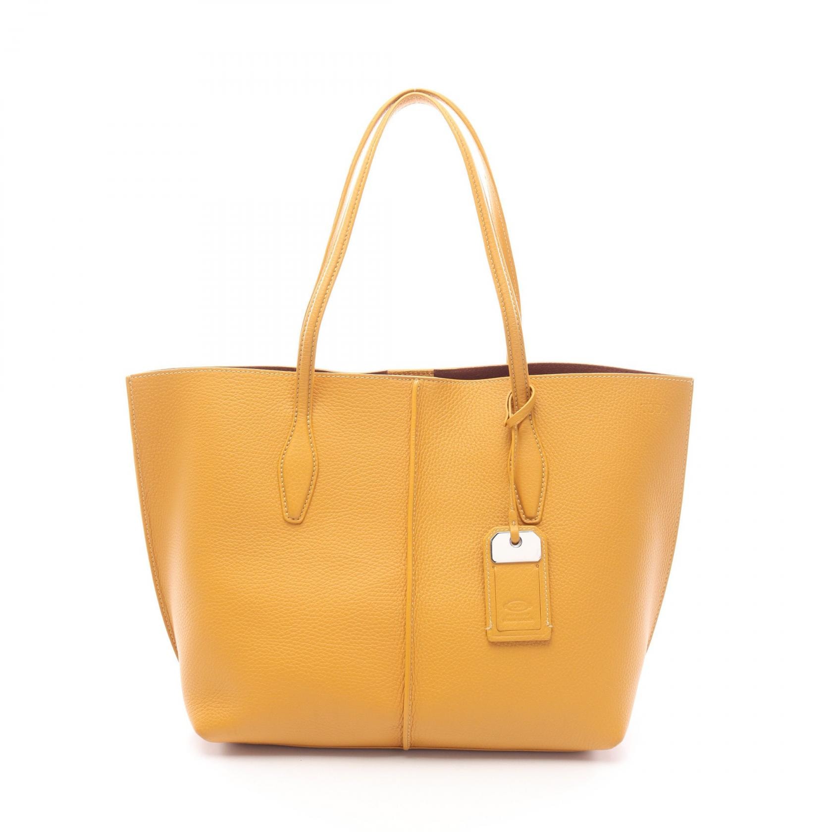 トッズ TOD'S JOY ジョイ トートバッグ バッグ レザー レディース イエロー系 XBWAMFAV3Z0RIAG414 【中古】