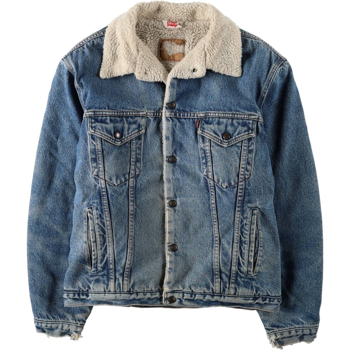 古着 80年代 リーバイス Levi's 70608-0219 中綿入り デニムボアジャケット メンズL相当/eaa675572
