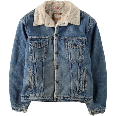 古着 80年代 リーバイス Levi's 70608-0219 中綿入り デニムボアジャケット メンズL相当/eaa675572