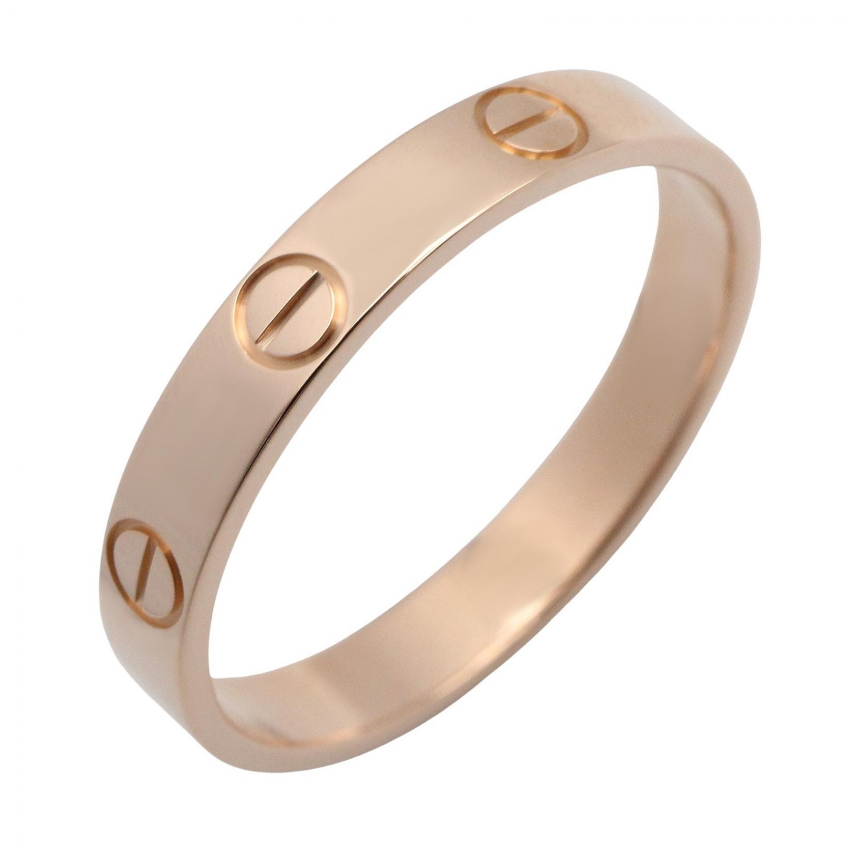 カルティエ CARTIER ミニラブリング リング・指輪 ジュエリー K18PG(ピンクゴールド) メンズ レディース ゴールド系 【中古】