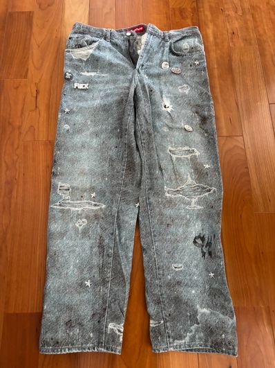Supreme HJR Trompe Loeil Loose Fit Jean "Blue"