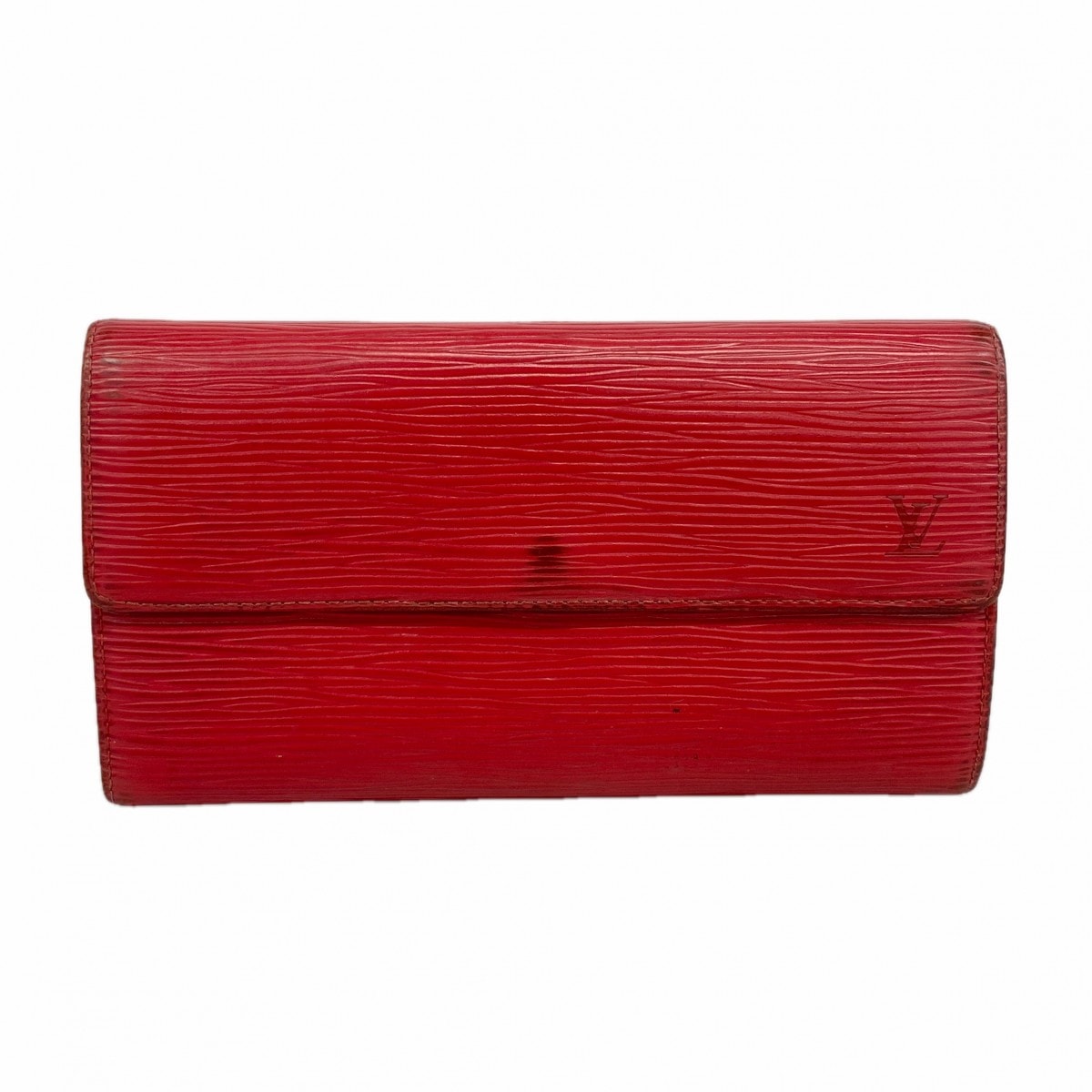★SALE【6de6390】ルイヴィトン 長財布 エピ ポシェットポルトモネクレディ M63577 カスティリアンレッド【中古】レディース