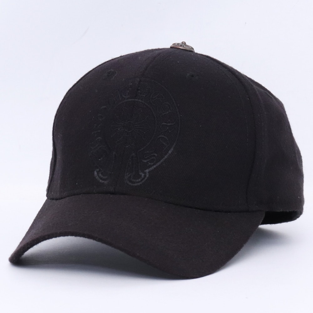 CHROME HEARTS ホースシューロゴ ウールベースボールキャップ