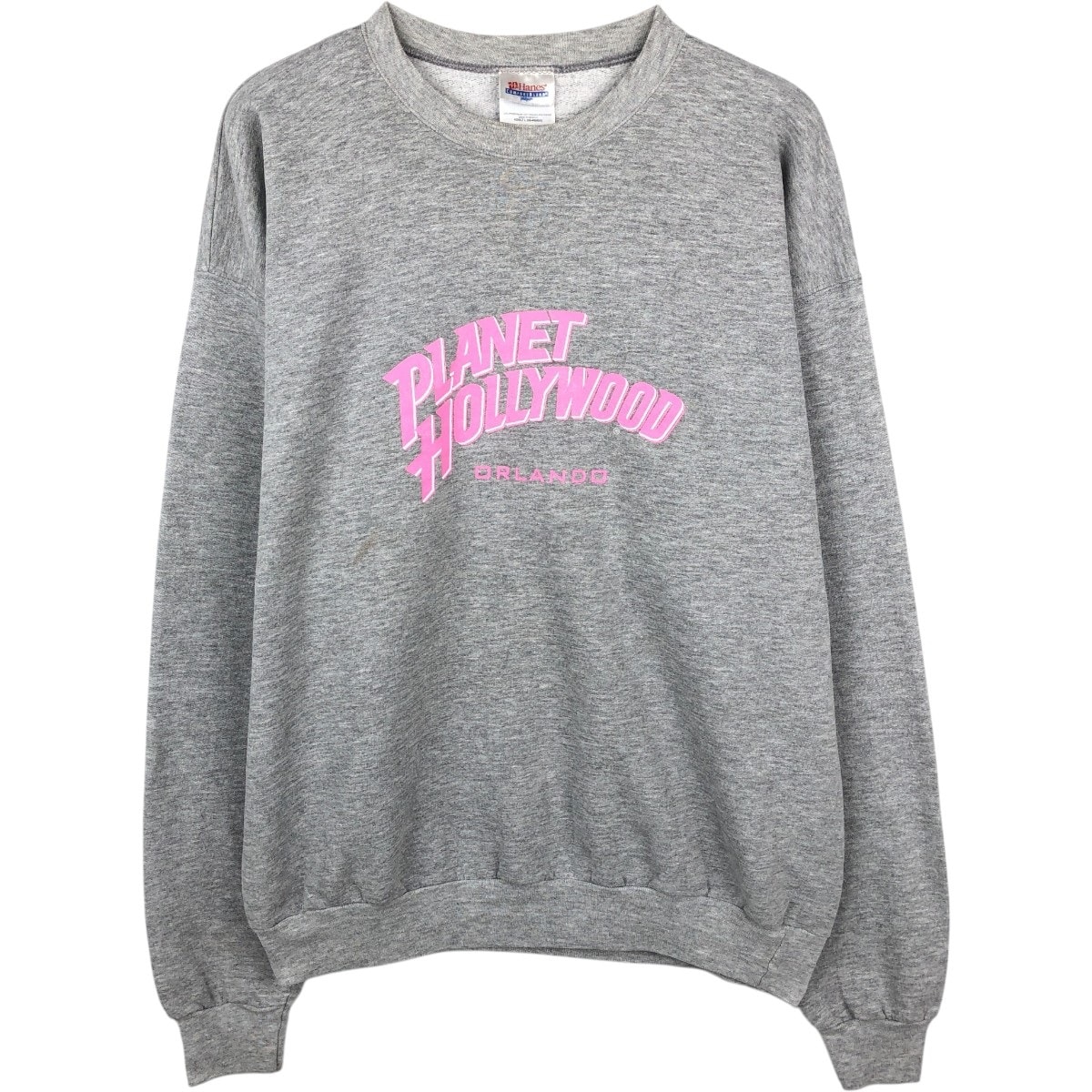 古着 ヘインズ Hanes PLANET HOLLYWOOD プラネットハリウッド アドバタイジング スウェットシャツ トレーナー メンズL相当/eaa671858