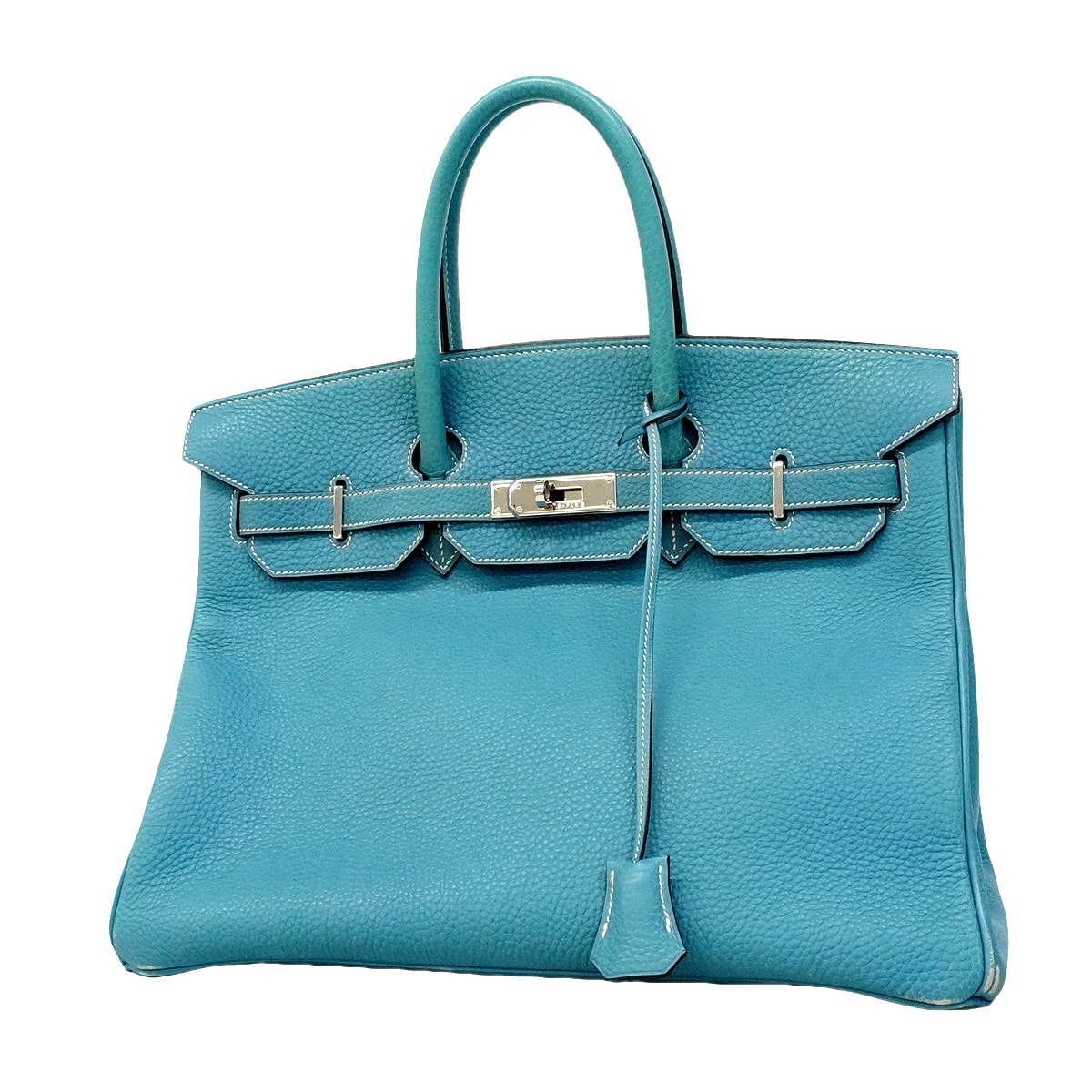 ★最終価格★SALE【6hb0988】エルメス ハンドバッグ バーキン35 トゴ ブルージーン シルバー金具 □C刻印【中古】レディース
