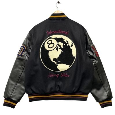 STUSSY ステューシー NYLTLA 40TH ANN JACKET エイトボール スタジャン 50829