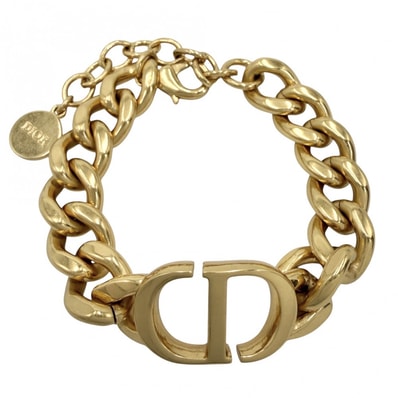 Dior ディオール ブレスレット 30 モンテーニュ アクセサリー アジャスター付き Montaigne B1630MTGMT ゴールド レディース 美品【中古品】