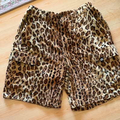 Supreme x GOODENOUGH Crushed Rayon Cargo Short "Leopard"