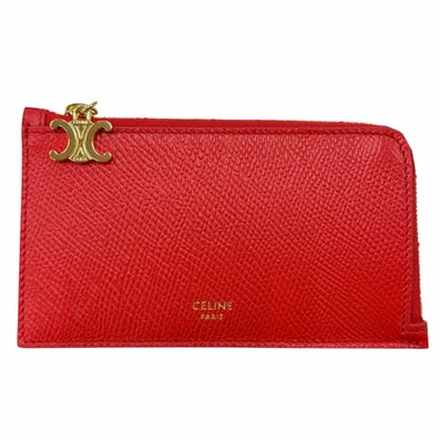 極美品 セリーヌ カードケース レッド L10083FVO