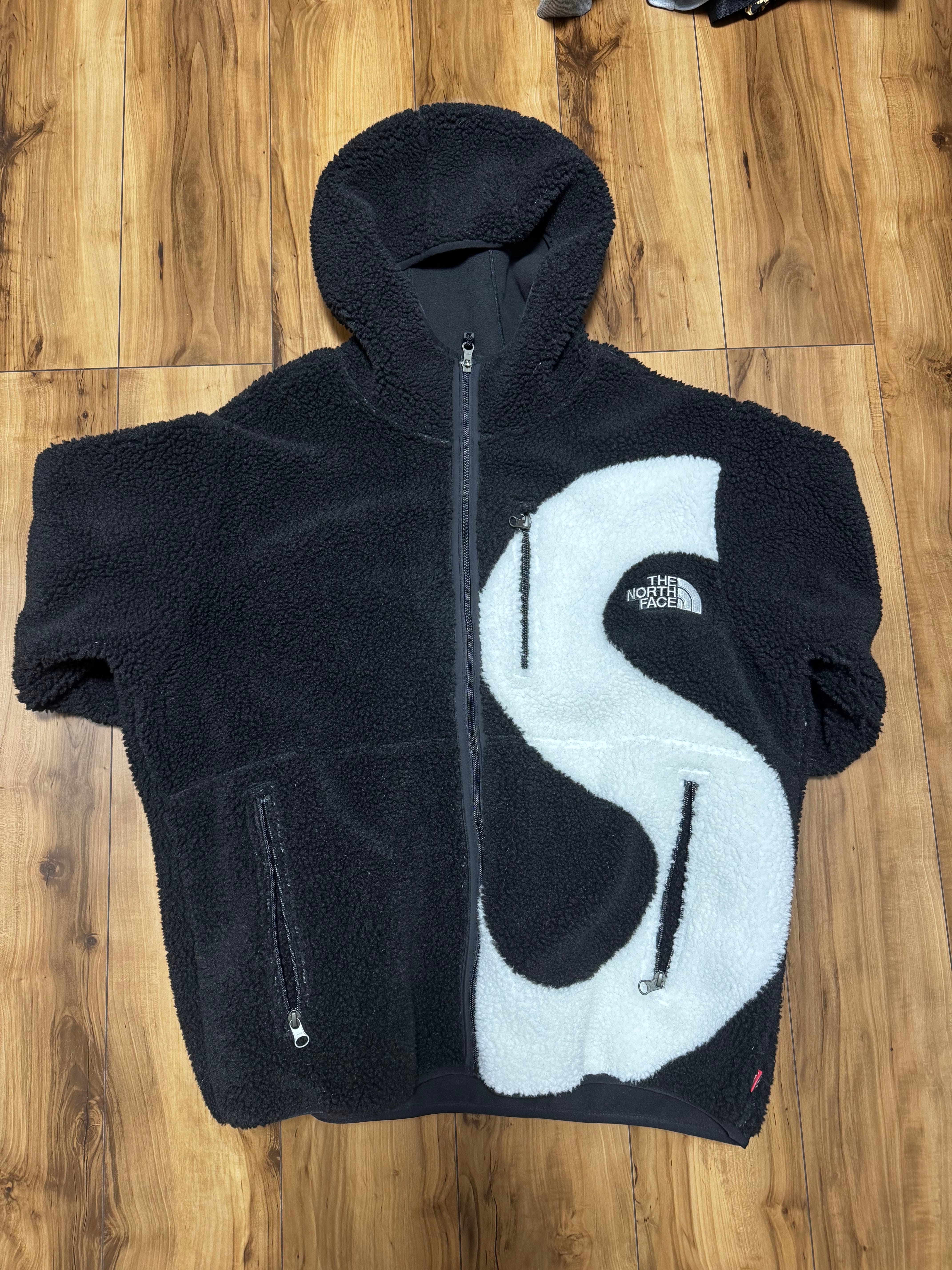 Supreme x The North Face S Logo Hooded Fleece Jacket "Black"