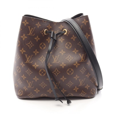 ルイ・ヴィトン LOUIS VUITTON ネオノエ ショルダーバッグ バッグ PVCコーティングキャンバス レザー モノグラム ノワール レディース ブラウン系 / ブラック系 M44020 【中古】