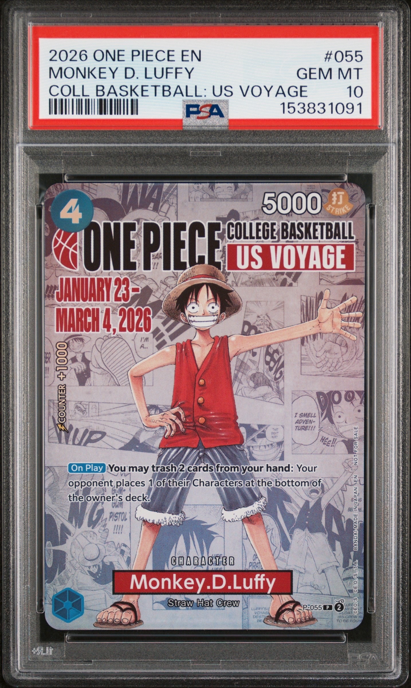 PSA10】モンキー・D・ルフィ P [P-001] (プレミアムカードコレクション