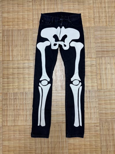 mnml ミニマル スケルトン 骨 デニム