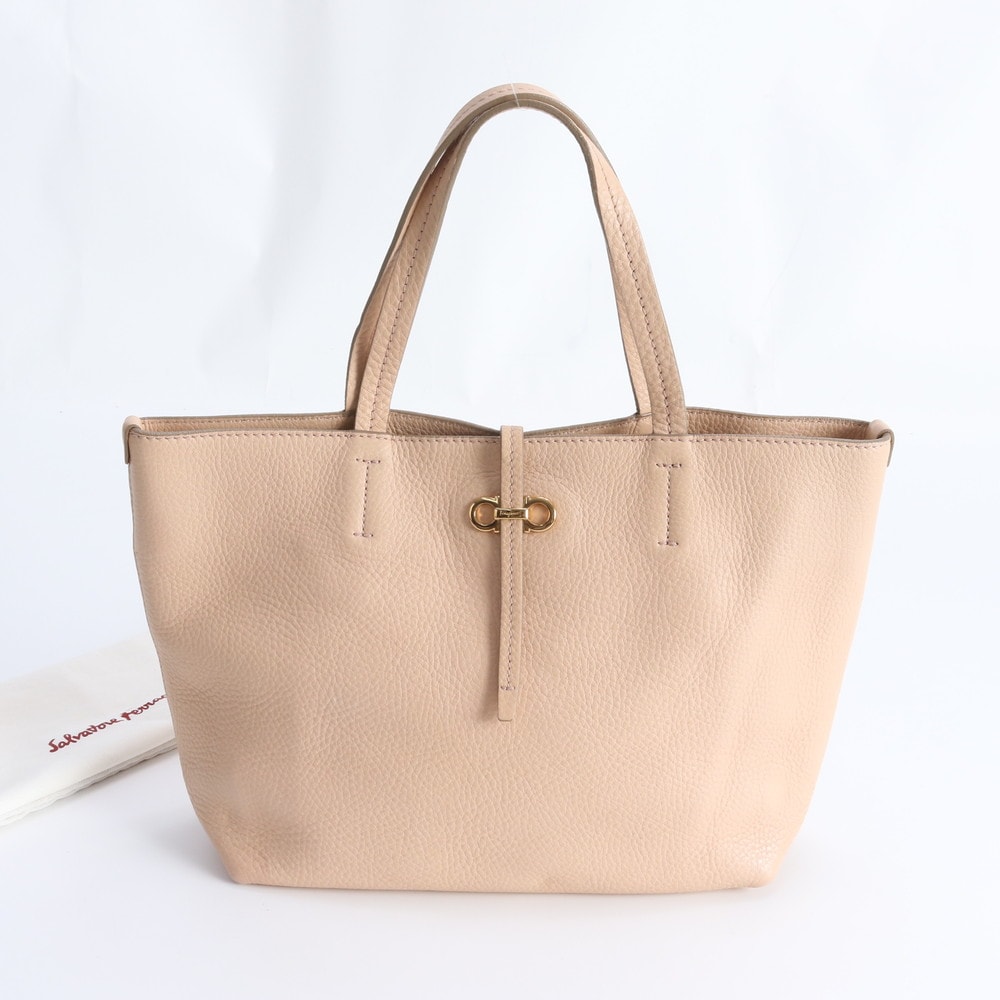 ■極美品 サルヴァトーレフェラガモ ガンチーニダブルトート バッグ
