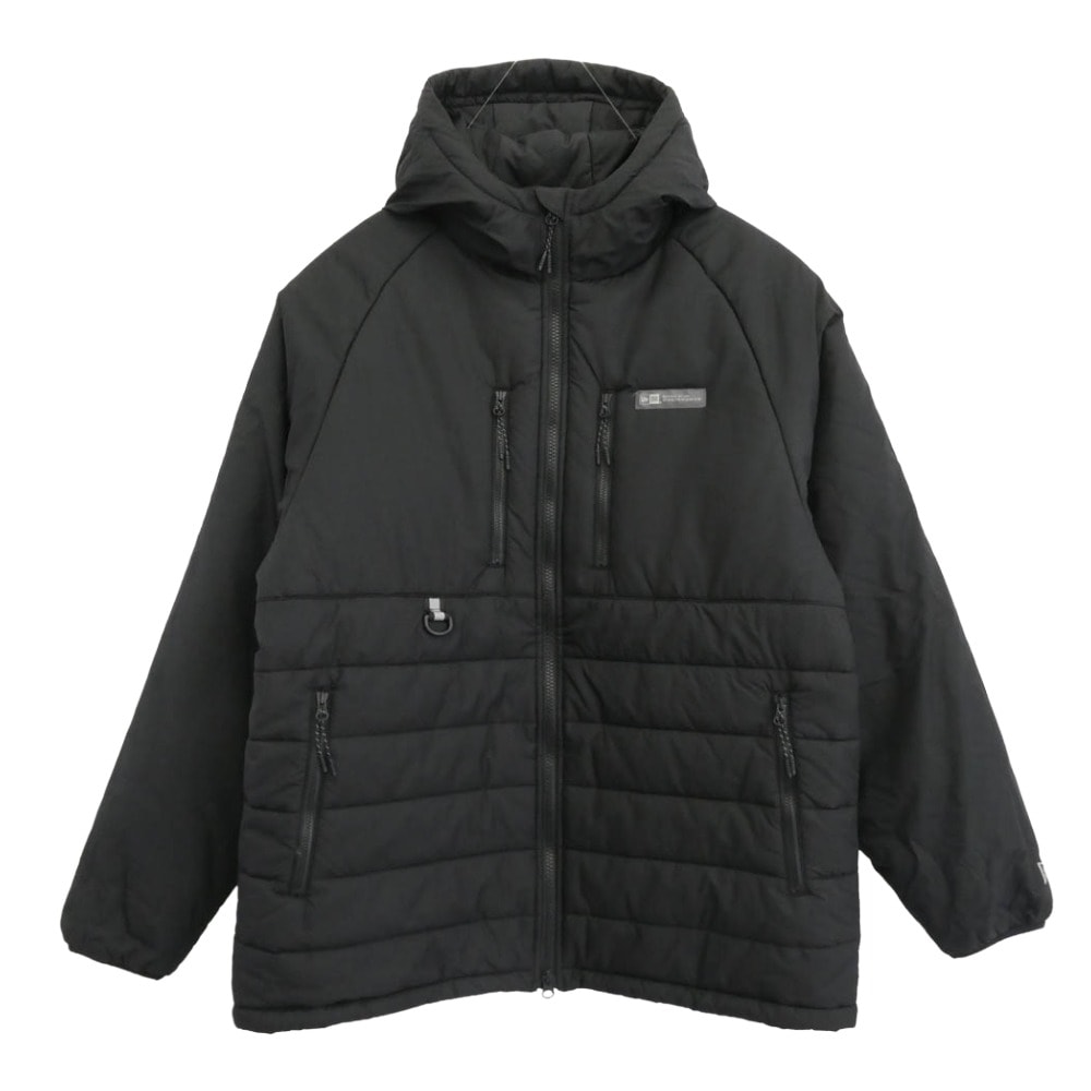 NEW ERA ニューエラ ジャケット インサレーティッド フィールドジャケット Angler Collection THERMOLITE 中綿 フーデッド ジャケット ブラック系 XL【中古】
