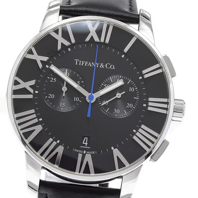 ティファニー アトラスドーム クロノグラフ クォーツ メンズ 【中古】