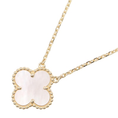 ヴァンクリーフ&アーペル Van Cleef & Arpels ヴィンテージアルハンブラ ネックレス ネックレス ジュエリー K18(イエローゴールド) マザーオブパール レディース ゴールド系 / ホワイト系 VCARA45900 【中古】