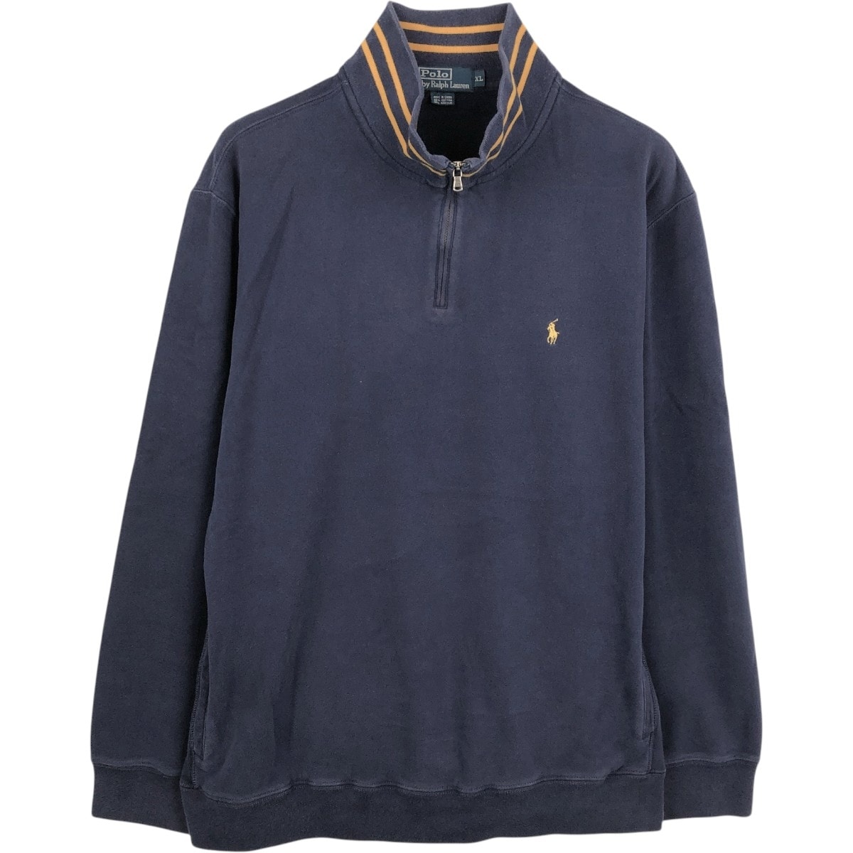 古着 ラルフローレン Ralph Lauren POLO by Ralph Lauren ハーフジップスウェットシャツ トレーナー メンズXL相当/eaa671722