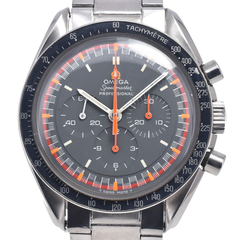 オメガ OMEGA 145.022-68ST ヴィンテージ スピードマスター 5th グランプリダイヤル Cal.861 ブラック 手巻き メンズ 良品 腕時計 Z#148778