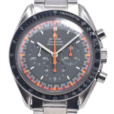 オメガ OMEGA 145.022-68ST ヴィンテージ スピードマスター 5th グランプリダイヤル Cal.861 ブラック 手巻き メンズ 良品 腕時計 Z#148778