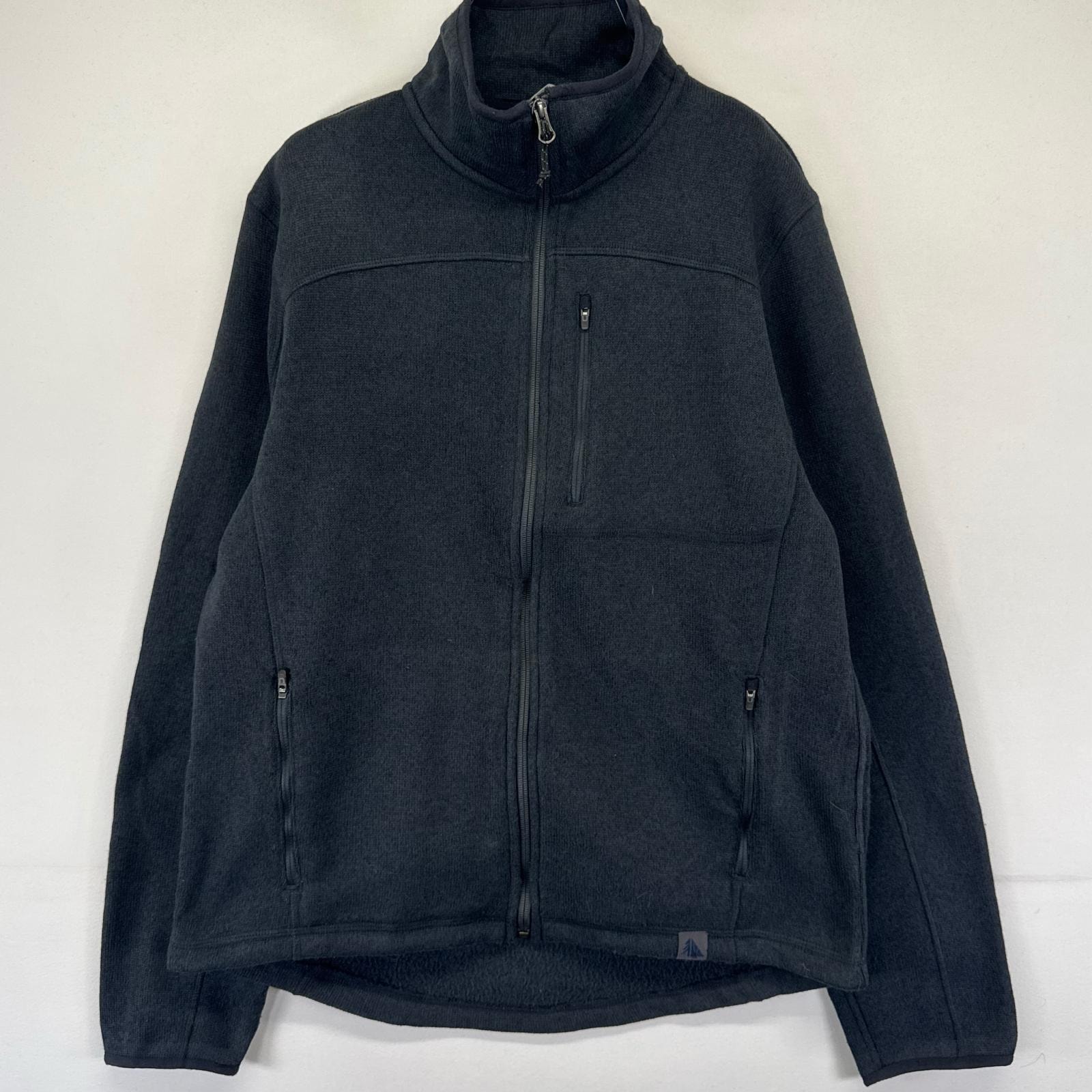 古着 エルエルビーン L.L.Bean フリース ジャケット フルジップ ベターセータータイプ アウトドア M  グレー系 無地 メンズ