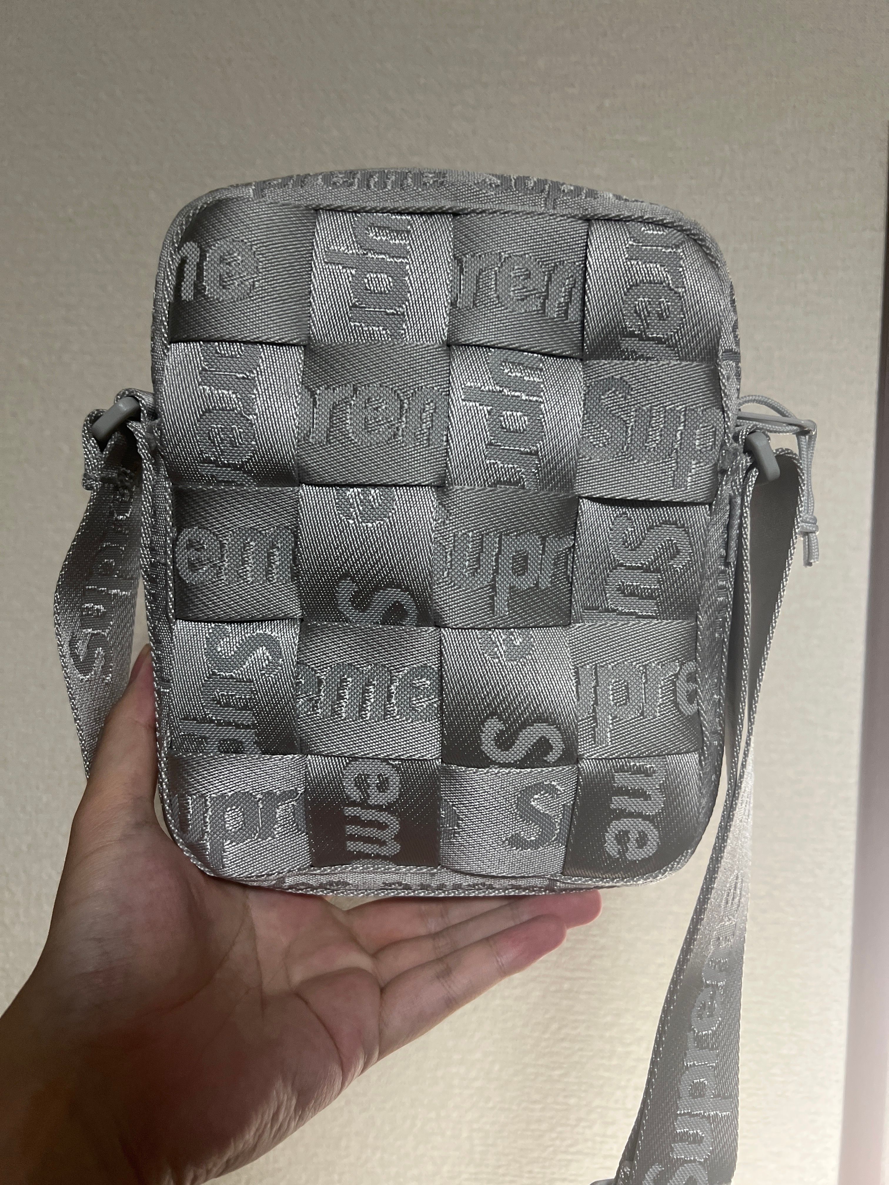 Supreme Woven Shoulder Bag "Grey" (24SS)