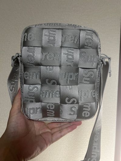 Supreme Woven Shoulder Bag "Grey" (24SS)
