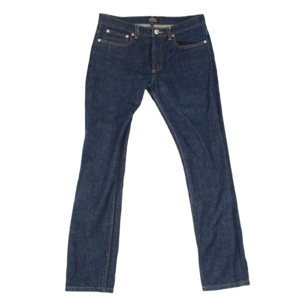 A.P.C. アーペーセー デニムパンツ セルビッチ ボタンフライ デニムパンツ インディゴブルー系 28【中古】