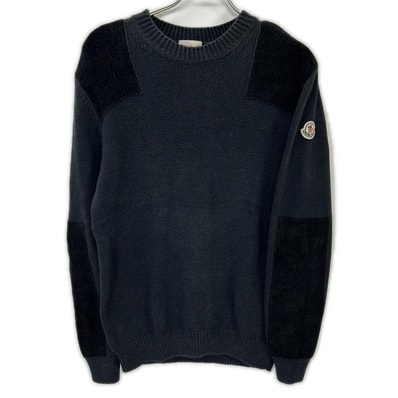 モンクレール 21年製 girocollo tricot コットン ロゴパッチ ニット S