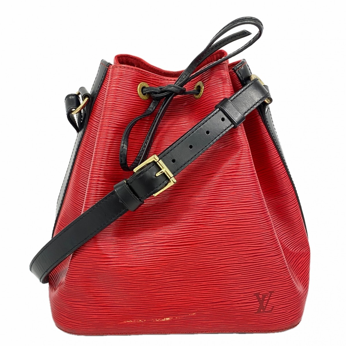 【6dd4949-k】ルイヴィトン ショルダーバッグ エピ プチノエ M44172 カスティリアンレッド/ノワール【中古】レディース