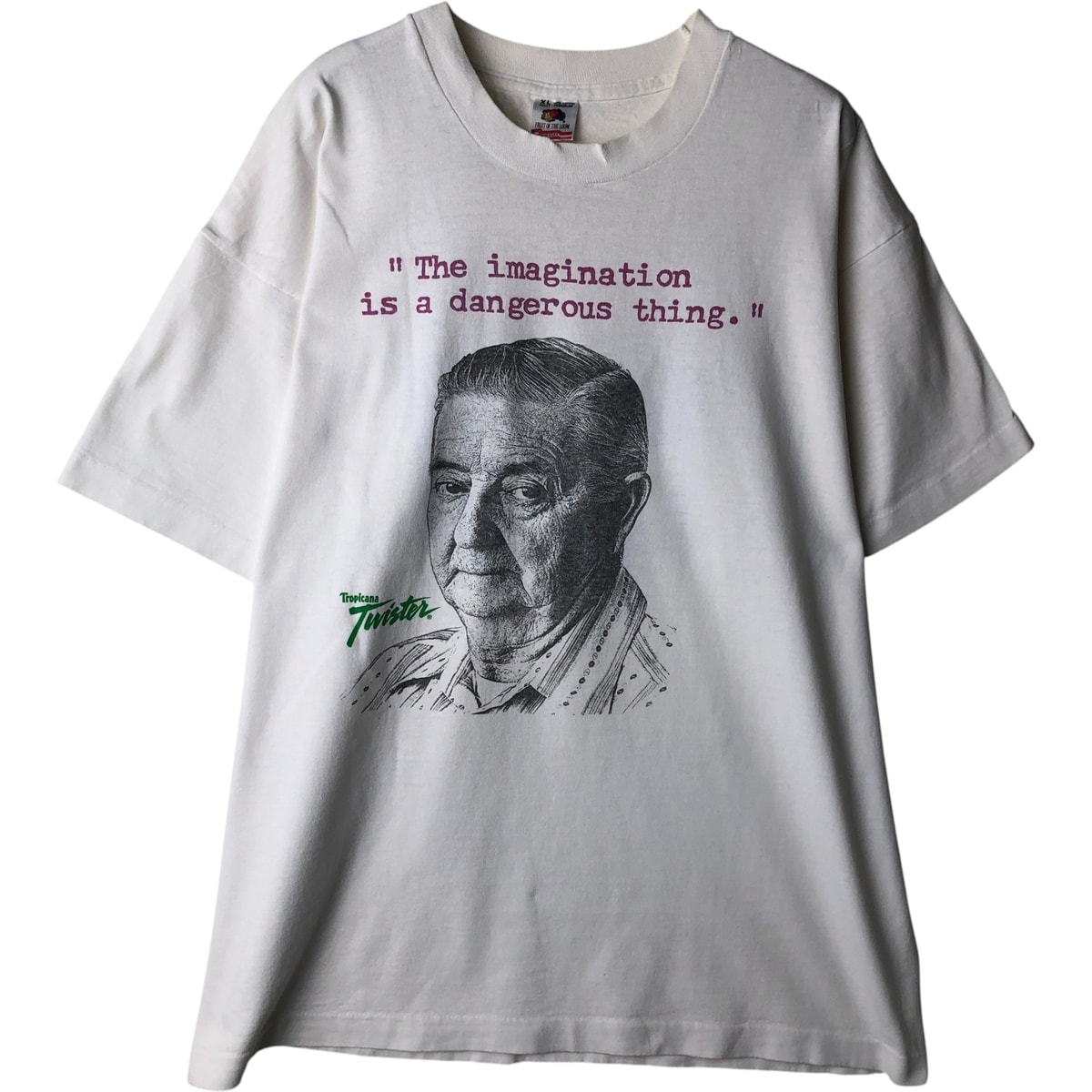 古着 90年代 フルーツオブザルーム FRUIT OF THE LOOM TROPICANA TWISTERトロピカーナ ツイスター アドバタイジングTシャツ USA製 メンズXL相当 ヴィンテージ/eaa617519