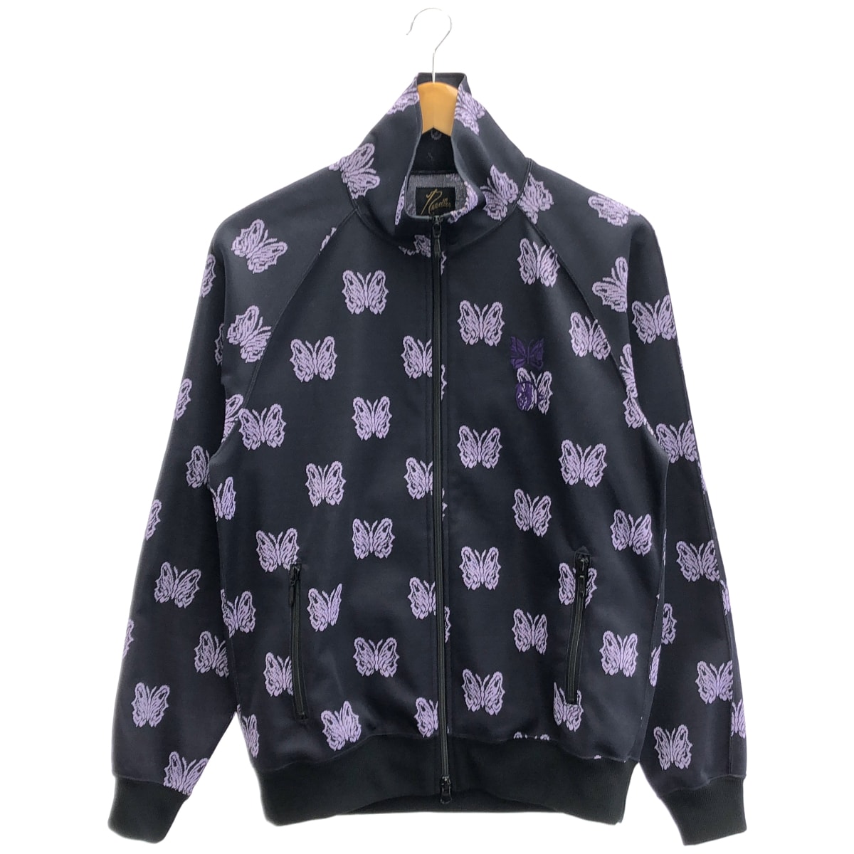 ニードルズ 【×Kae Tanaka】QV424 25SS パープル  H.D.Track jacket - Poly Jacquard パピヨン 総柄トラックジャケット S
