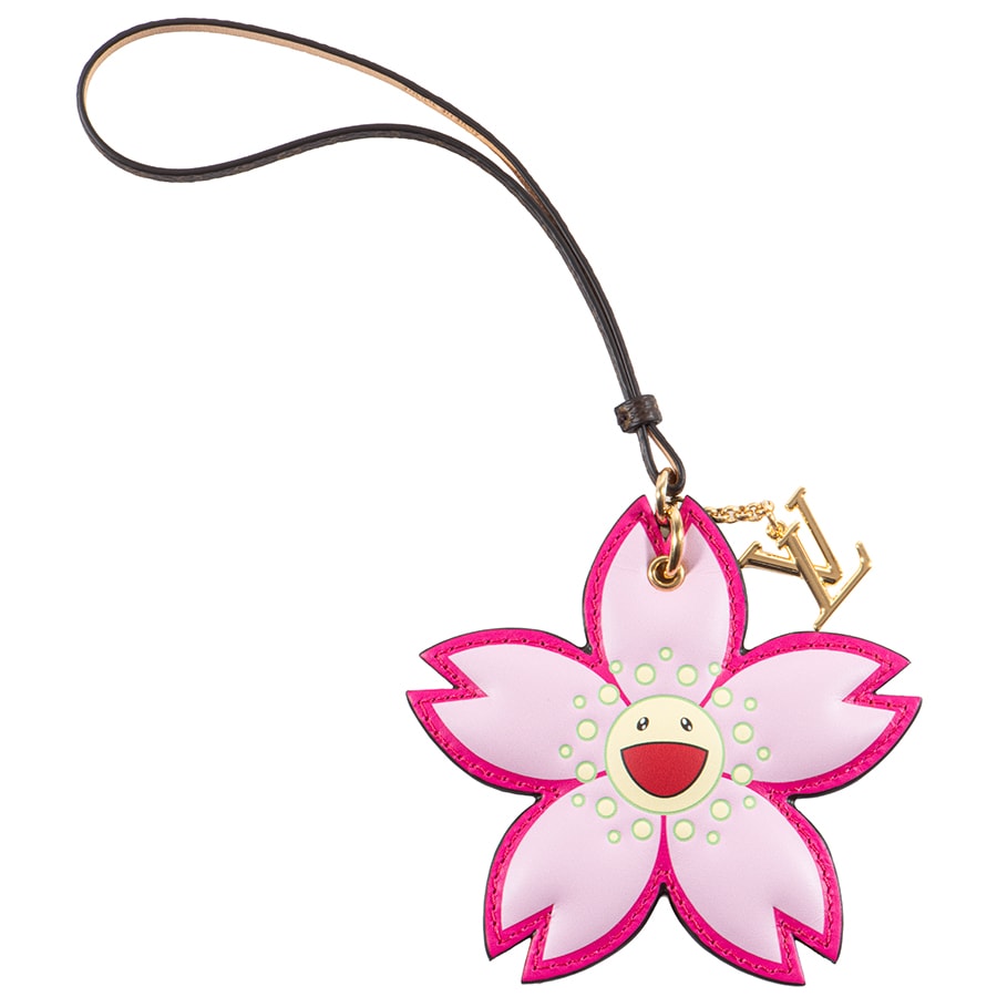 【未使用】LOUIS VUITTON ルイ・ヴィトン LV×TM バッグチャーム チェリーブロッサム M02475 チャーム 村上隆 ピンク【中古】