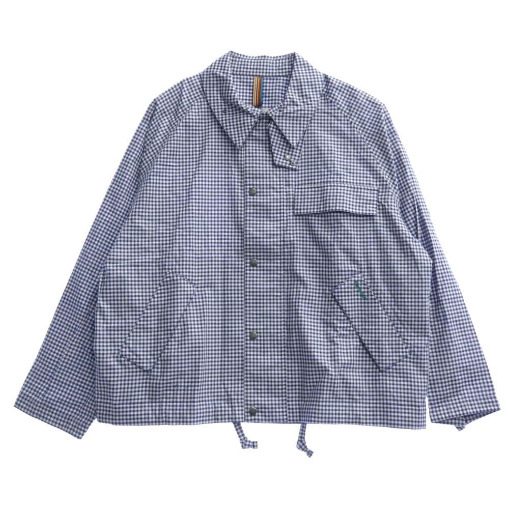 Paul Smith ジャケット MCA1128NY71 x Barbour バブアー Transport Plaid Oversize Men's Light Jacket トランスポート オーバーサイズ ライト ジャケット 【美品】【中古】