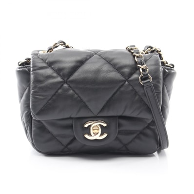 シャネル CHANEL マトラッセ ショルダーバッグ バッグ ラムスキン(羊革) レディース ブラック系 【中古】