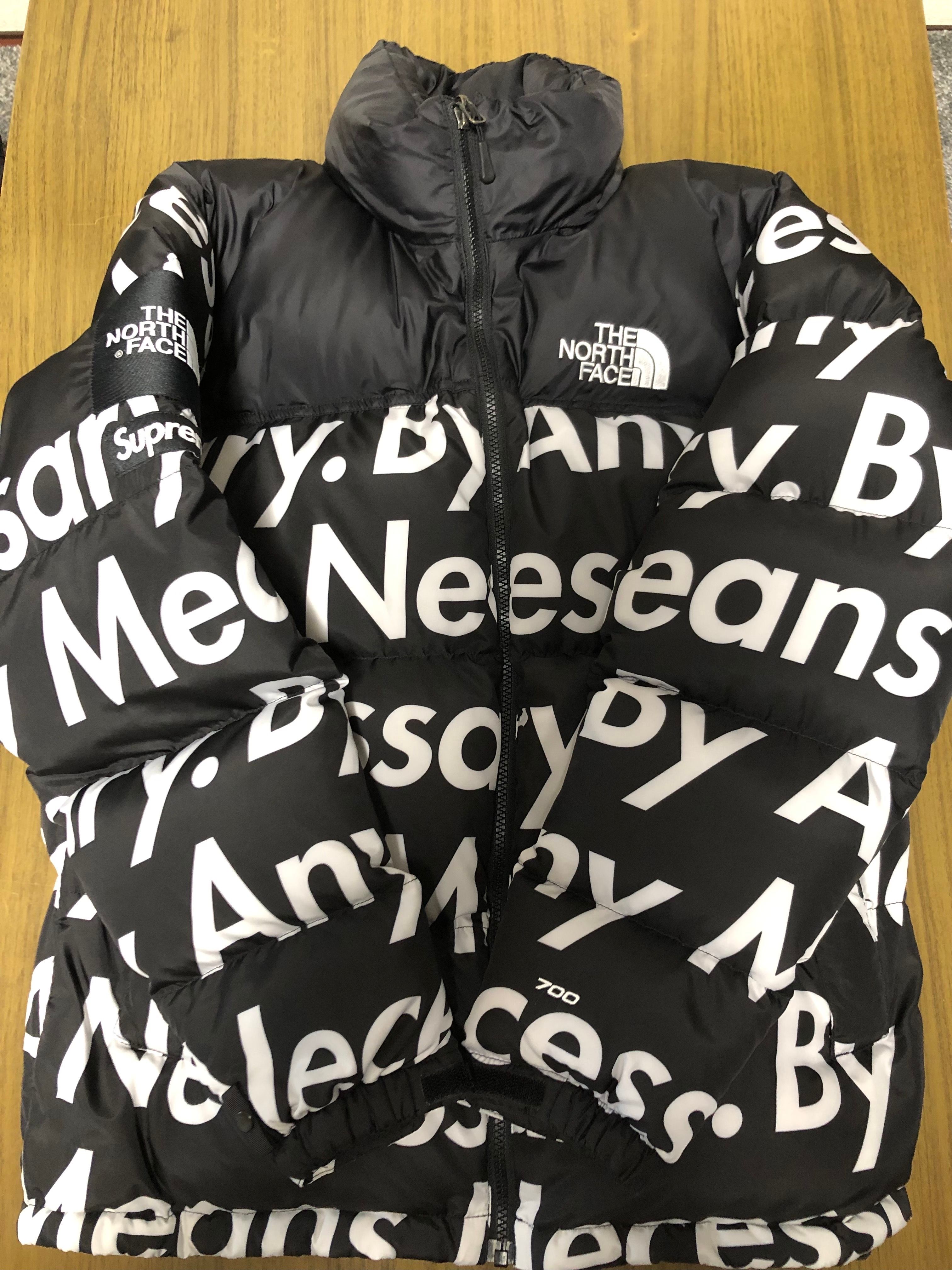 Supreme x The North Face By Any Means Nuptse Jacket "Black"