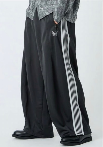 NEEDLES H.D. Track Pant - Poly Smooth "Charcoal"