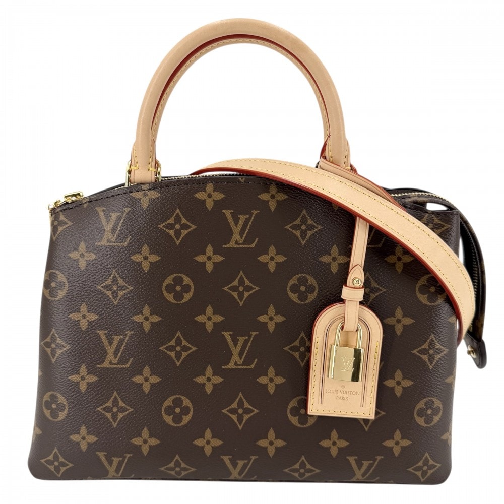 LOUIS VUITTON ルイヴィトン 2WAY モノグラム プティパレPM ハンドバッグ ショルダーバッグ 肩掛け 斜め掛け 鞄 かばん M45900    ブラウン 茶 ゴールド金具 レディース 美品【中古品】
