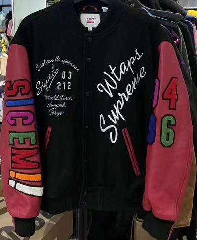Supreme / WTAPS Varsity Jacket "Black"