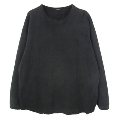 COMOLI コモリ 25AW C03-05012 シルク フリース クルーネック プルオーバー ジャケット FADE BLACK ブラック系 3【中古】