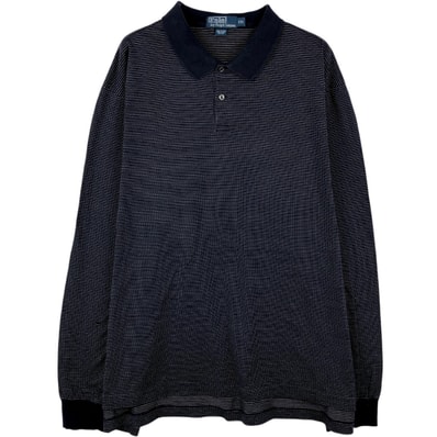 古着 ラルフローレン Ralph Lauren POLO by Ralph Lauren 総柄 長袖 ポロシャツ メンズXXL相当/eaa667178