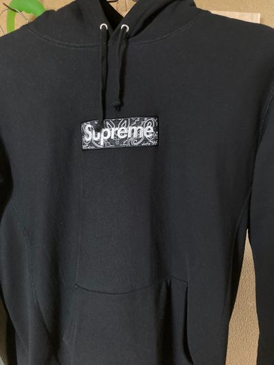 Supreme Bandana Box Logo Hooded Sweatshirt "Black"
