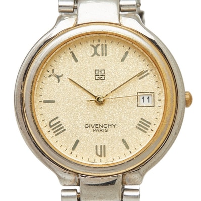 ジバンシー 腕時計 CV-MTBRC-2057 クオーツ ゴールド文字盤 ステンレススチール レディース Givenchy 【中古】