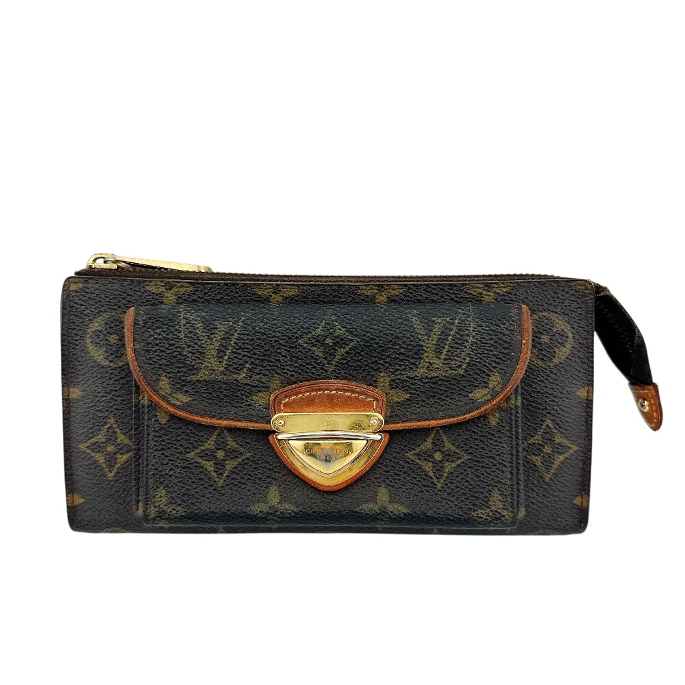 ルイヴィトン LOUIS VUITTON 長財布 モノグラム ポルトフォイユ アストリッド コインケース M61781 ブラウン