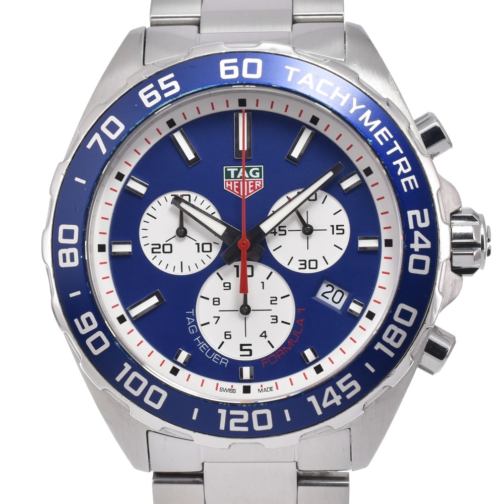 タグホイヤー TAG HEUER CAZ1018.BA0842 フォーミュラ1 クロノグラフ デイト ブルー クォーツ メンズ 美品 箱・保証書付き 腕時計 N#151200